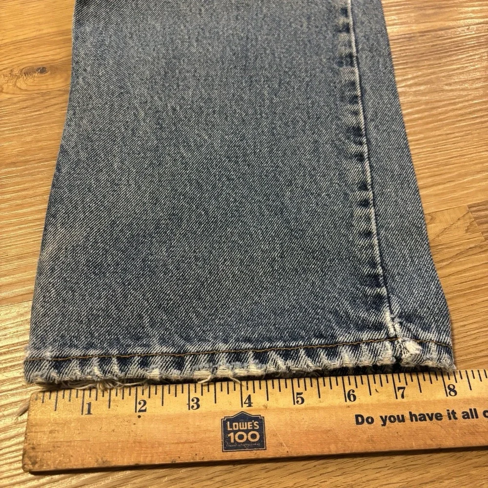 VTG 1997 Levis 505 Orange Tab Jeans Mens 34x31 Made In USA Distressed Faded 90s
